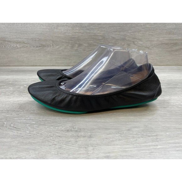 Tieks By Gavieli Women's 10 Black Ballet Leather Flat Comfort Slip-On Dancing - Picture 3 of 11